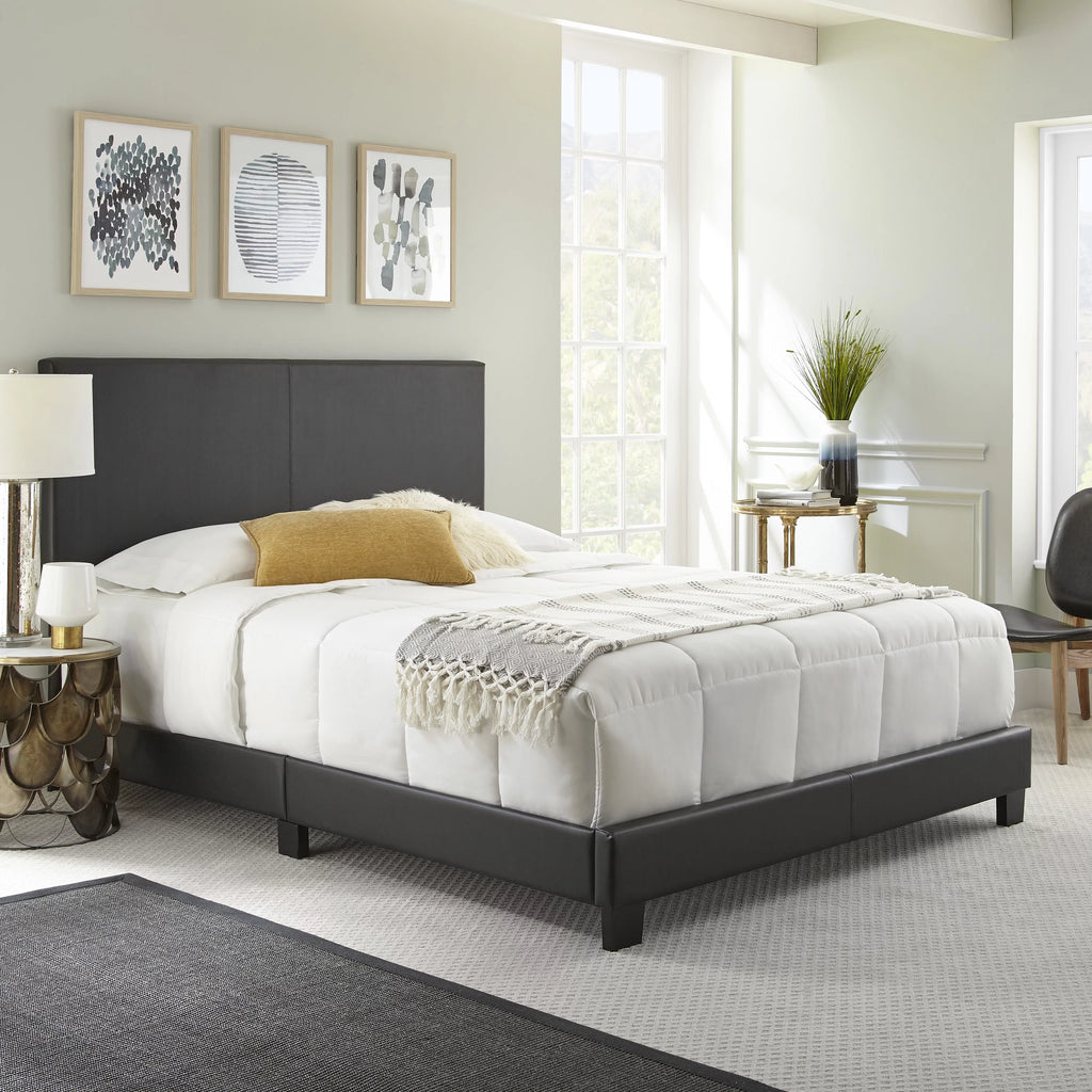 Queen Upholstered Platform Bed L374118