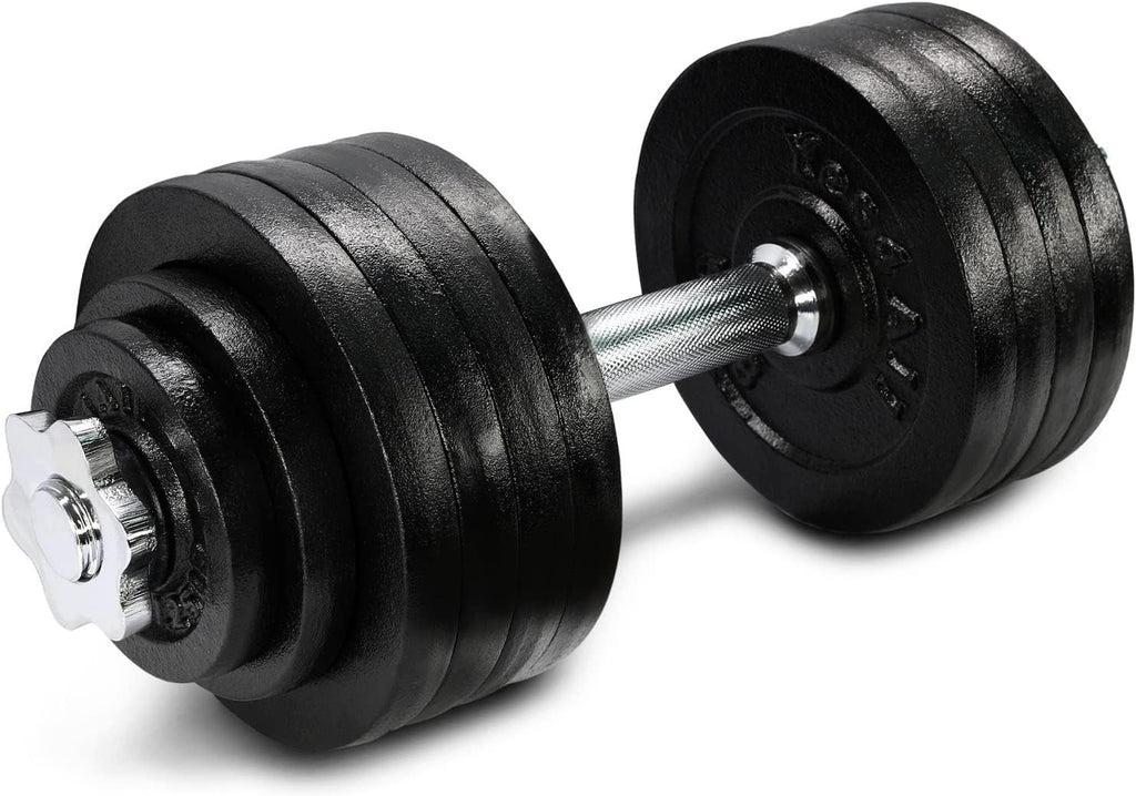 Adjustable 105 lbs Cast Iron Dumbbell Set N73386