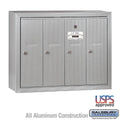 Aluminum 4 Door Vertical Mailbox O59431