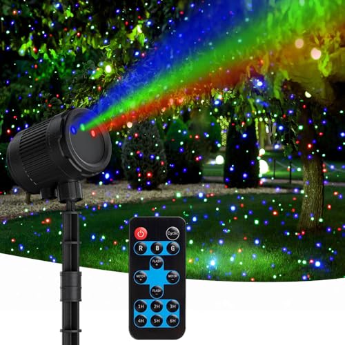 Outdoor Laser Lights, Moving RGB Projector Light Waterproof with Remote Control A441940
