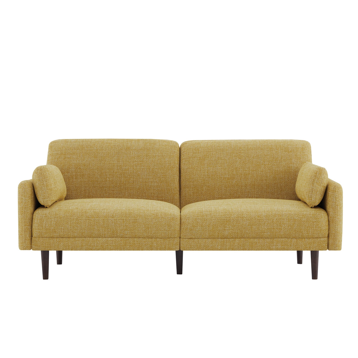 Mid-Century Modern Fabric Sofa with Solid Wood Leg J327