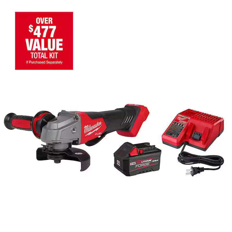 18V Brushless Cordless 4-1/2 in. /5 in. Grinder Kit with Battery Y115
