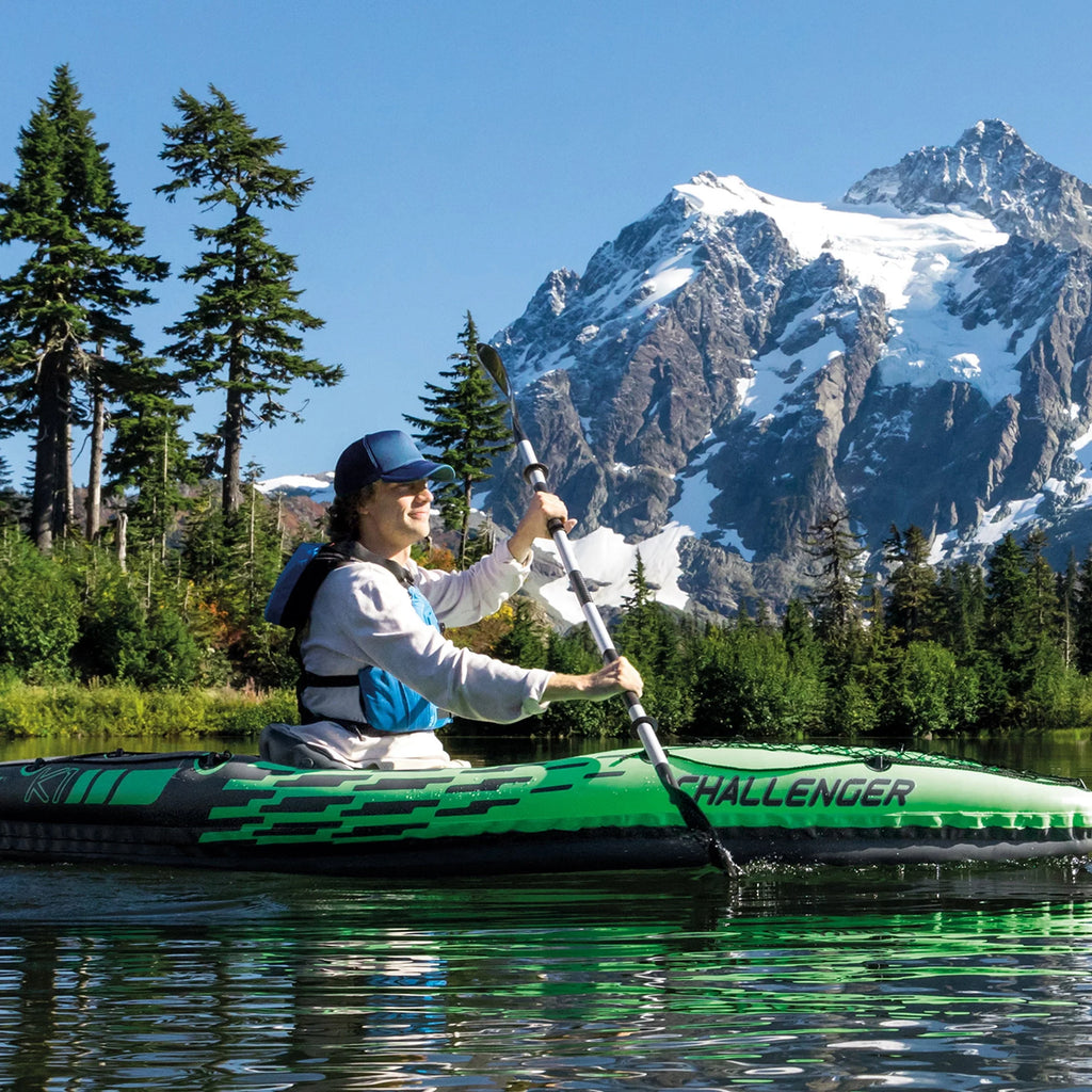 Inflatable Single Person Kayak Set with Pump Q389683