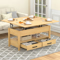 Lift Top Coffee Table with 2 Storage Drawer M71536