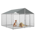 7.8x7.8 FT Heavy Duty Outdoor Dog Kennel with Waterproof UV-Resistant Cover T11009