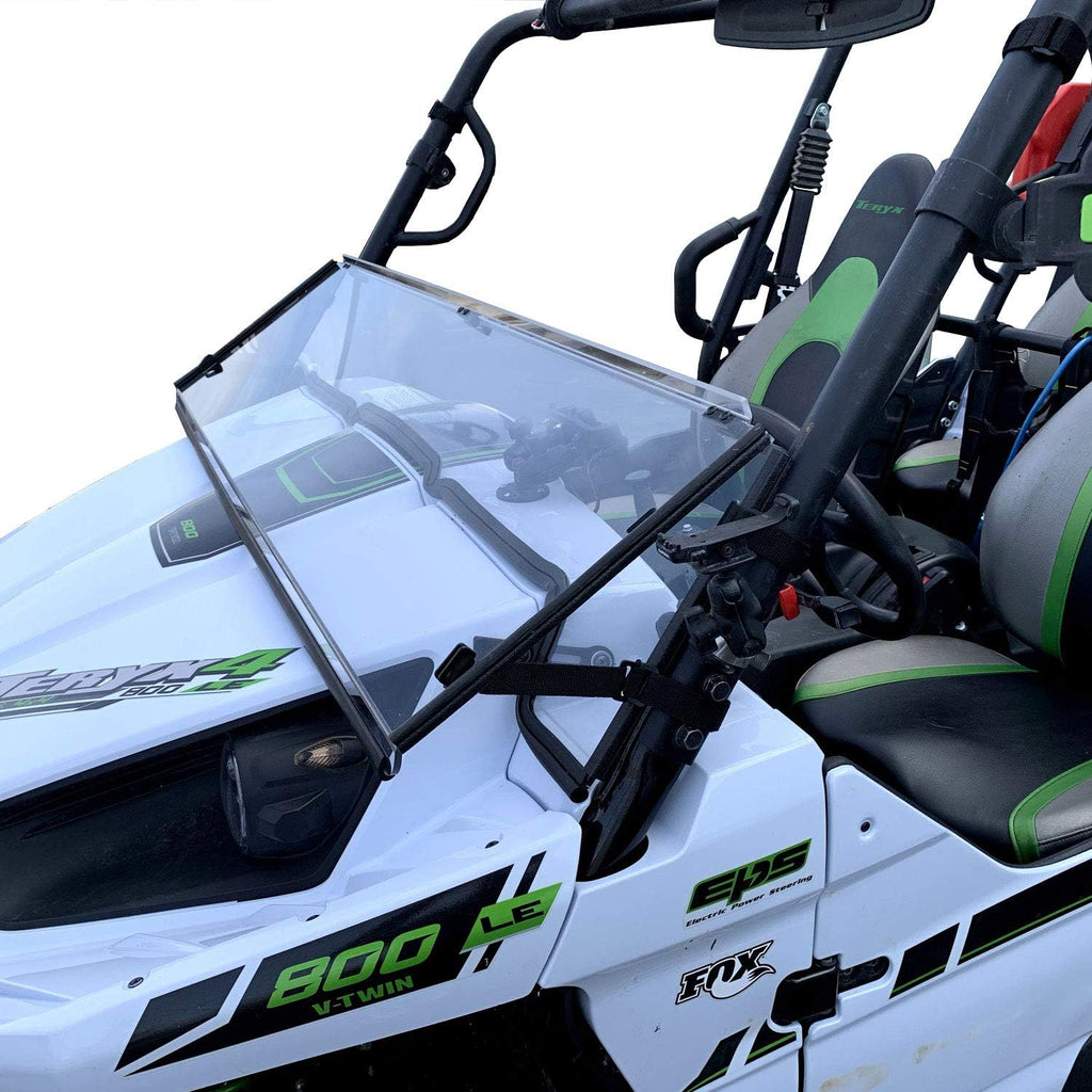 Folding Scratch Resistant Polycarbonate Windshield D214