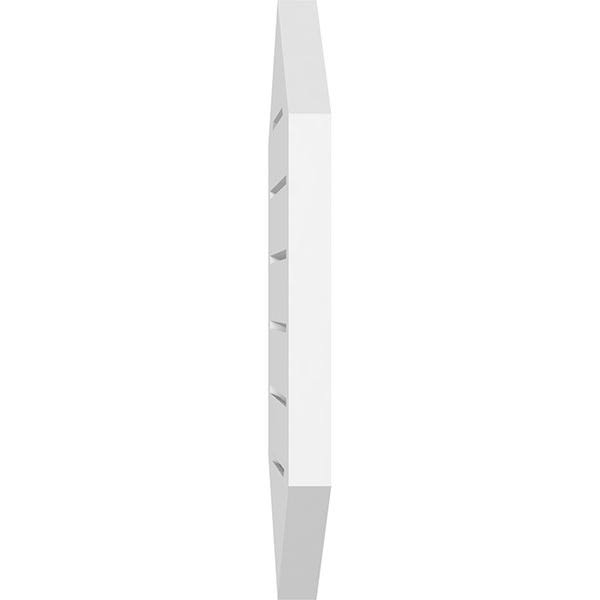 Vertical Peaked Surface Mount PVC Gable Vent X821