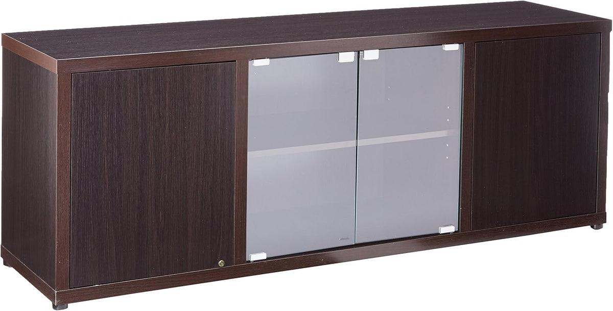 TV Console with 2 Magnetic-Push Doors Cappuccino E664