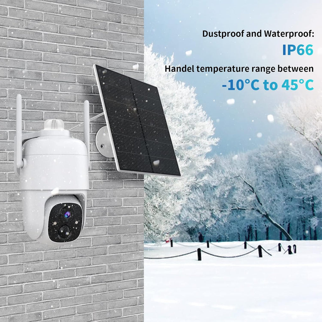 Wireless Solar Security Camera with Spotlight M656