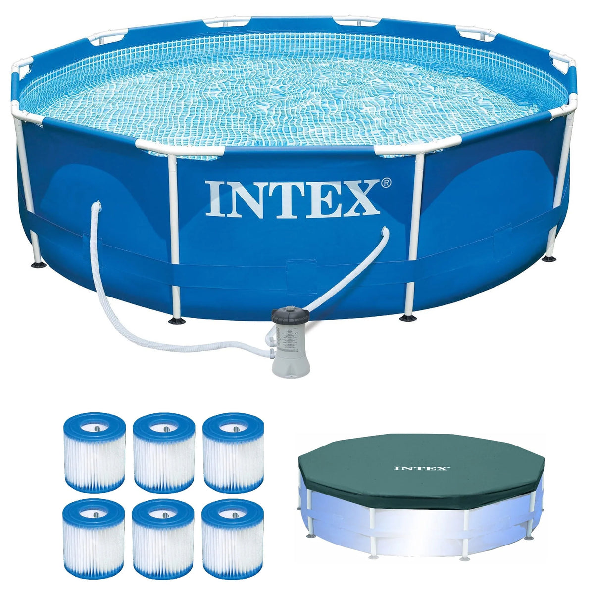 Metal Frame Pool Set with Cover & Filter Cartridge Z81262