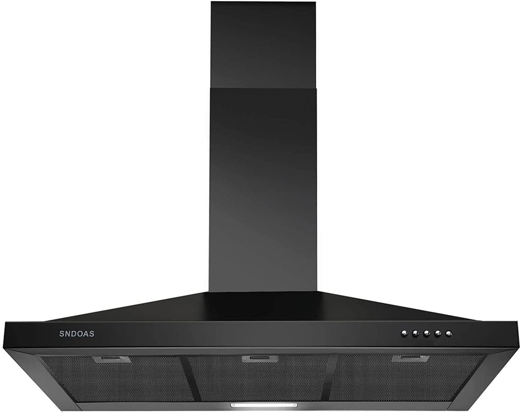 36 inch Black Stainless Steel Wall Mount Range Hood X354