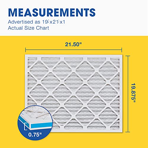 16x25x1 MERV 13 Pleated Air Filter, 6 Pack K6633