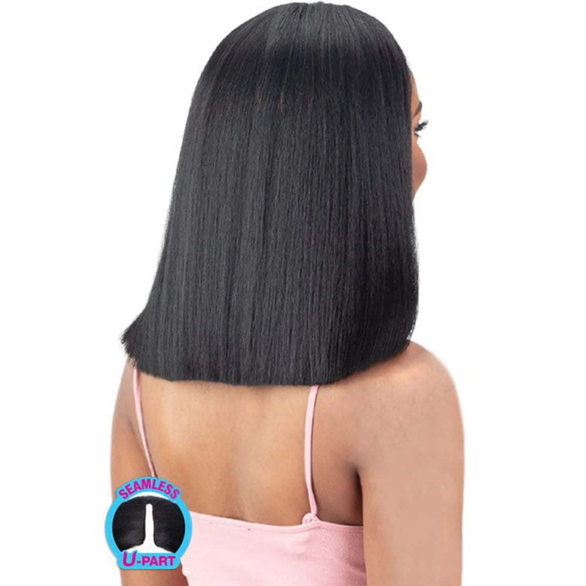 U Part Wig Natural Yaky Straight 14" F605512