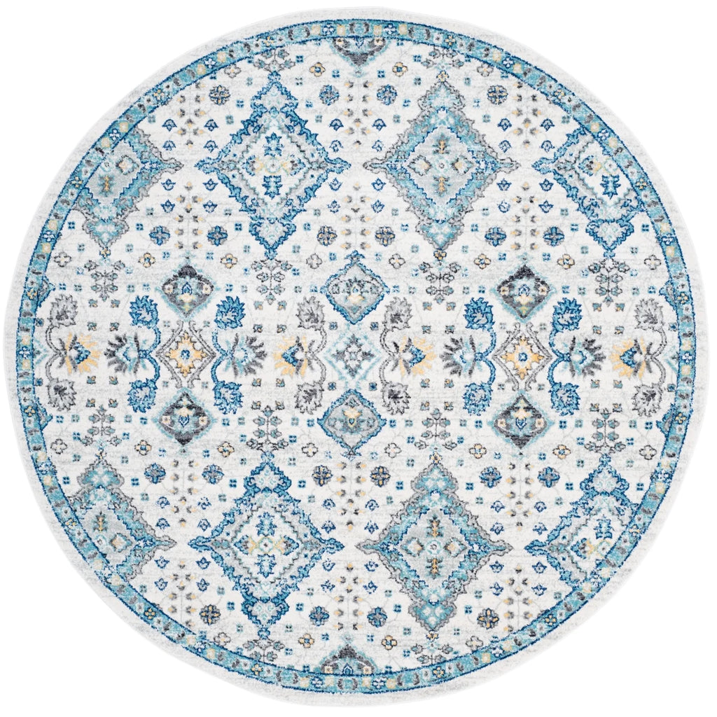 Ivory Light Blue 10' x 14' Area Rug R19971