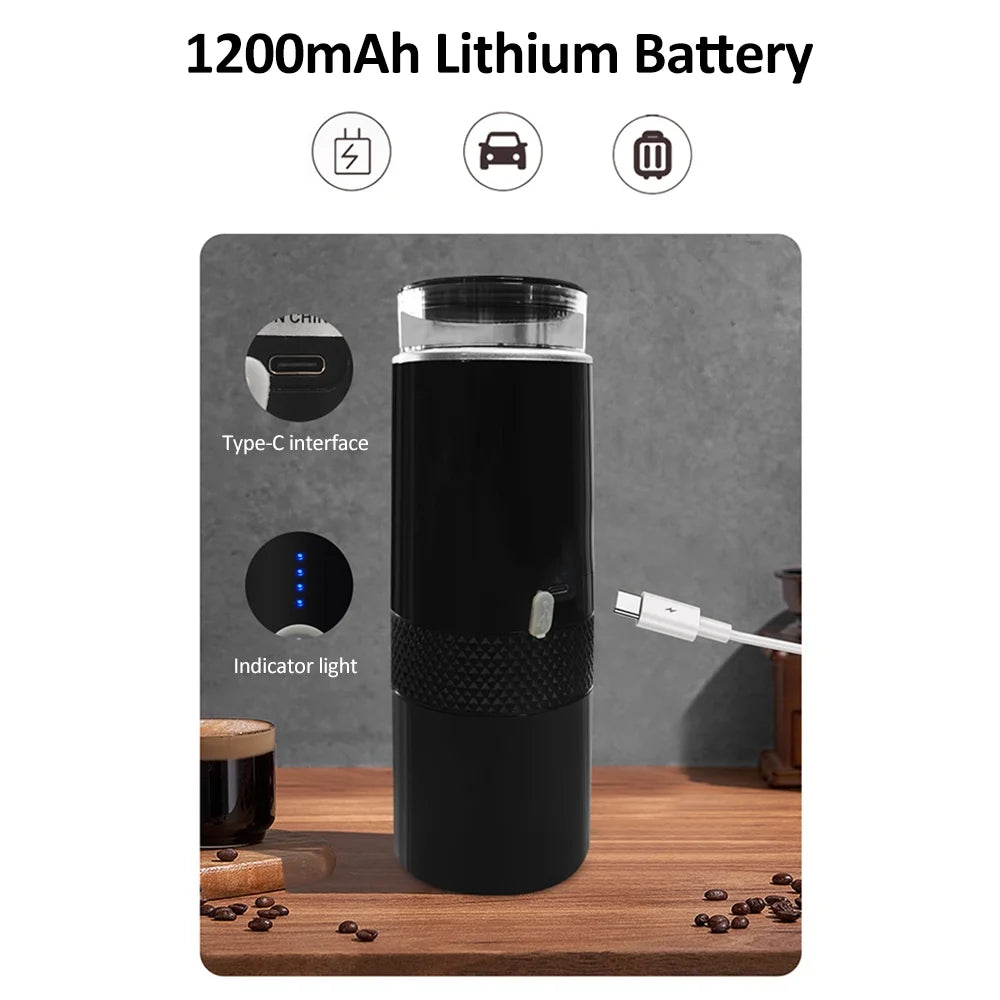 Portable Wireless Electric Espresso Machine 170mL W837846
