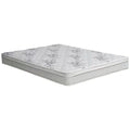 White 9-Inch Twin Euro Top Fabric Mattress I8693