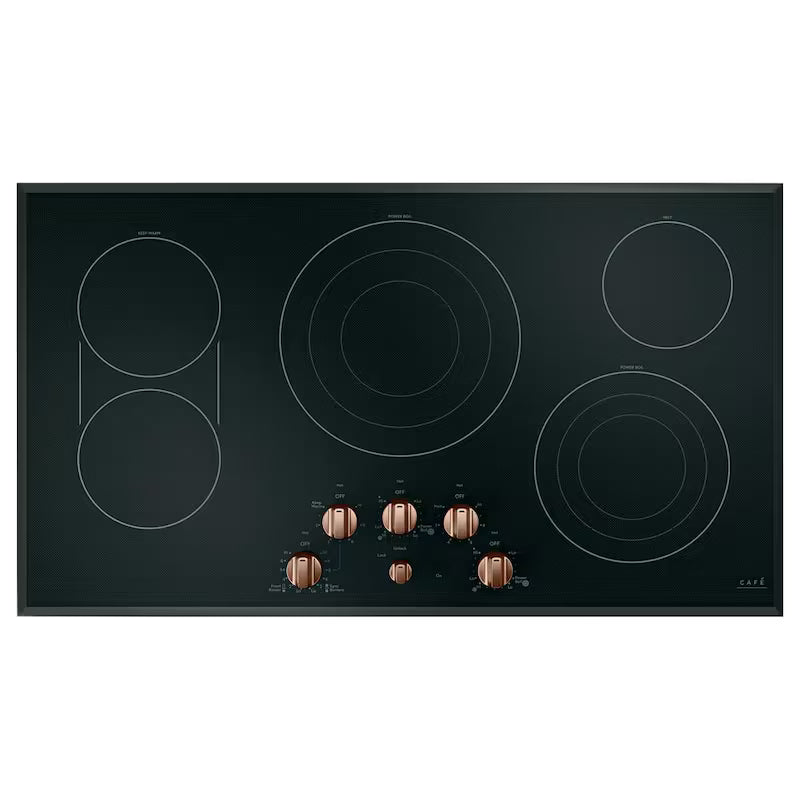 Brushed Copper Electric Cooktop Knob Kit J477