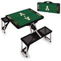 Portable Folding Picnic Table with Four Seats, Black U8416