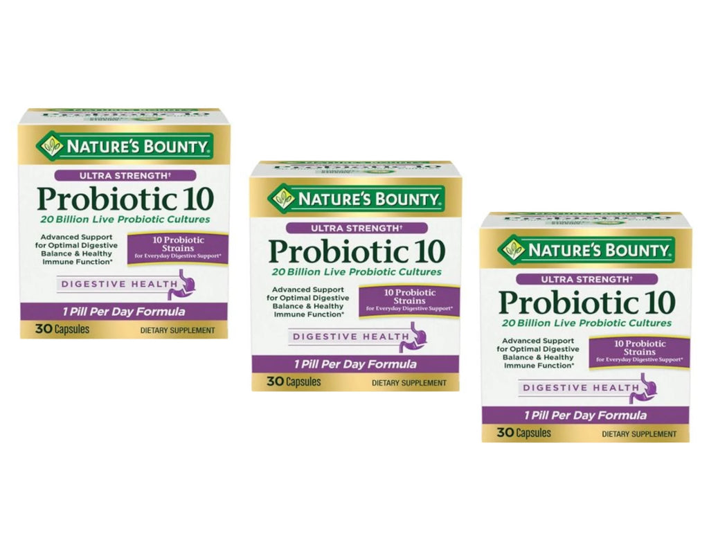 Probiotic 10 Capsules 30 Count Pack of 3 P466