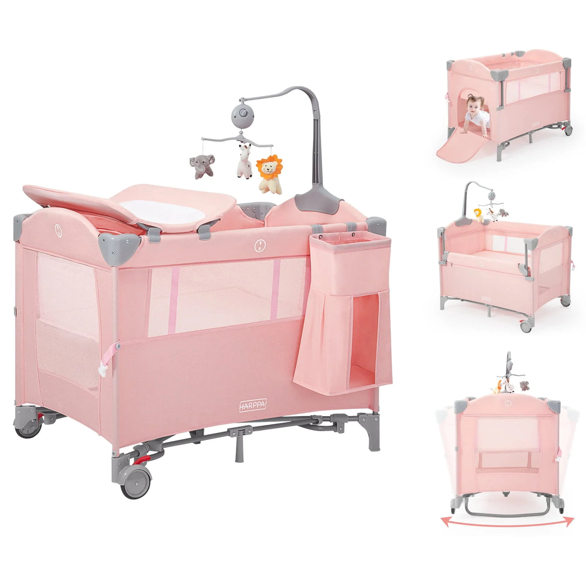 5 in 1 Portable Playard and Bassinet B298059