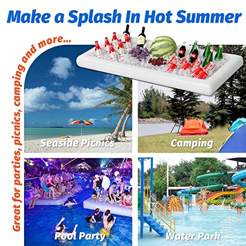 Large Inflatable Ice Serving Bar with Drain Plug S73930