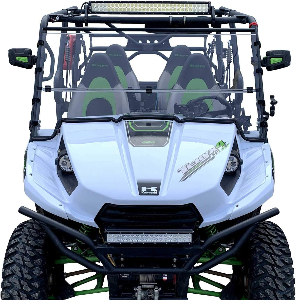 Folding Scratch Resistant Polycarbonate Windshield D214