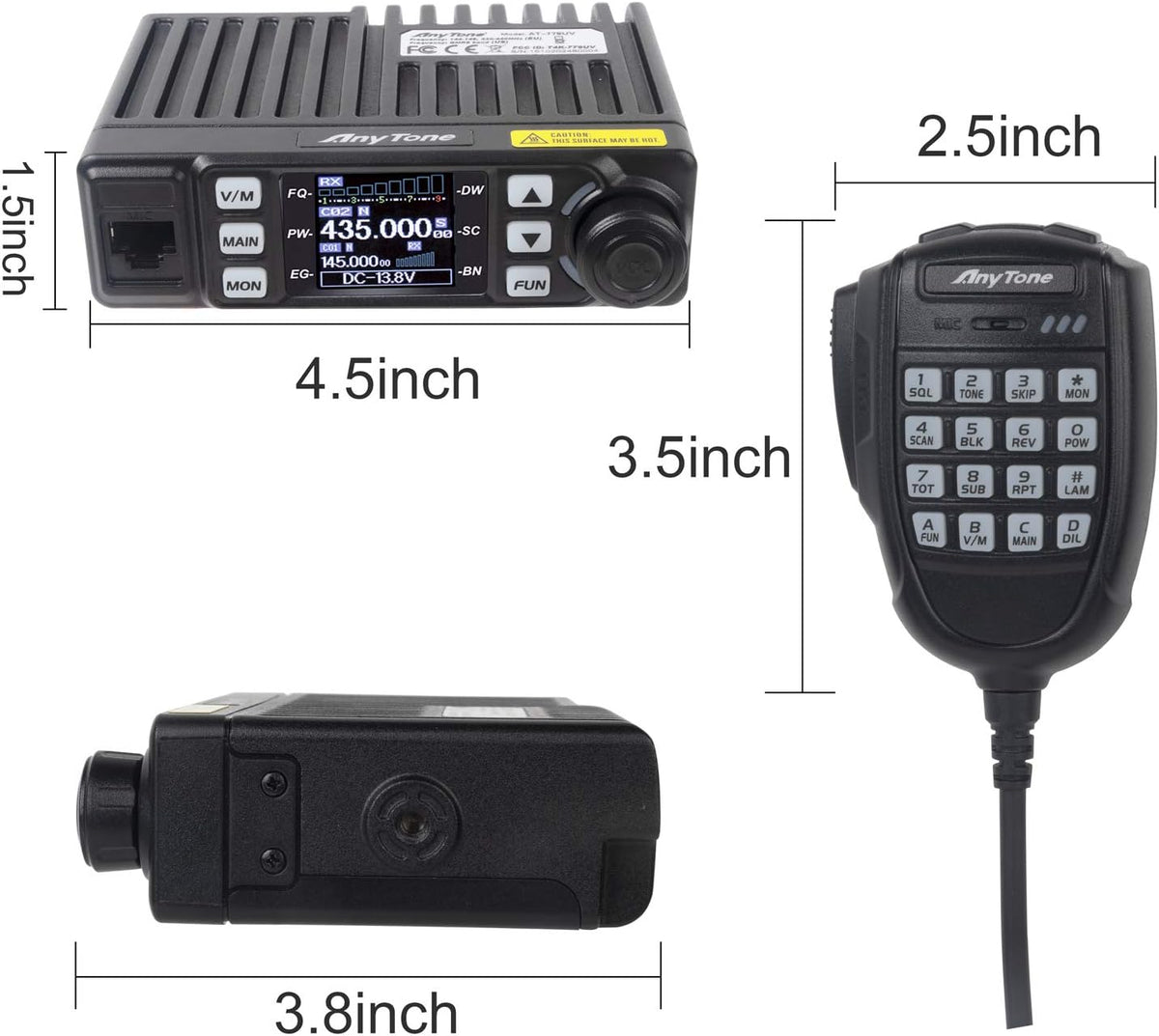 Mini Size Dual Band VHF/UHF Two Way Radio N25332