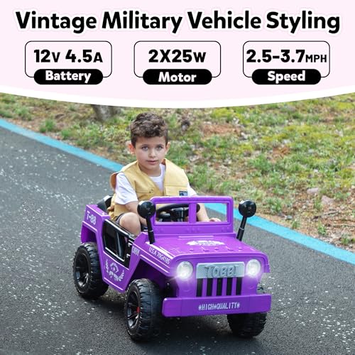 12V Kids Electric Ride On Car Toy with Off-Road Wheels C6415
