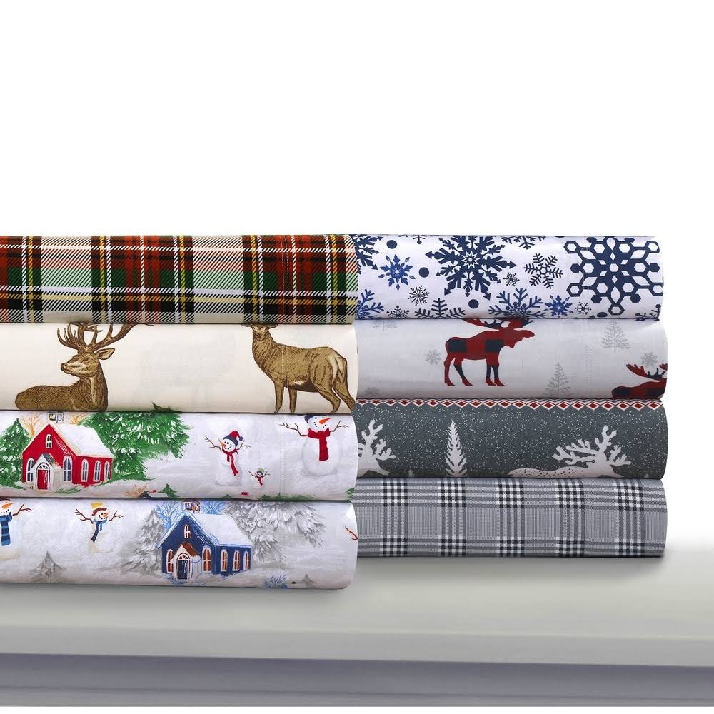 Flannel Extra Deep Pocket Sheet Set Full N72590