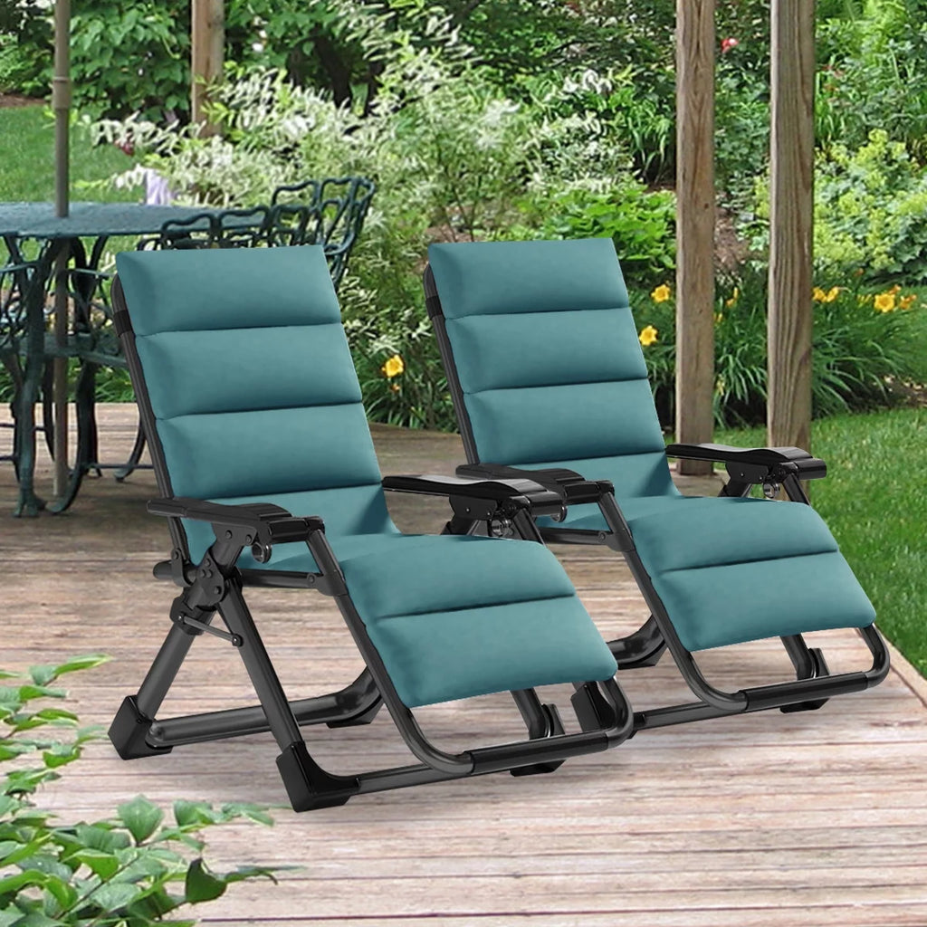 2 Pack Zero Gravity Chair with Removable Pillow and Cup Holder O671