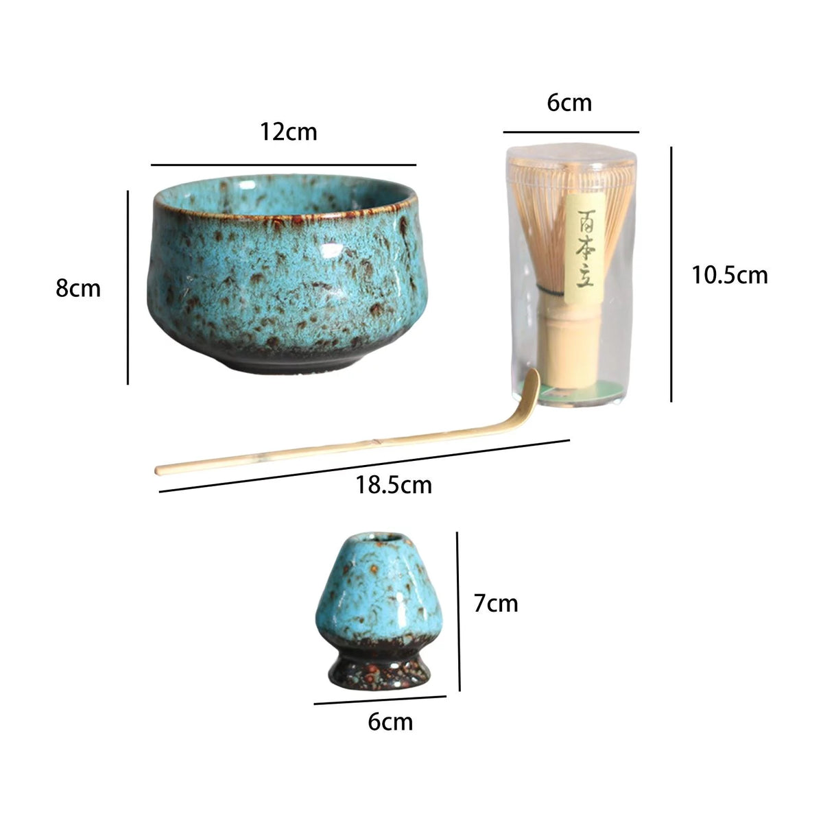 4 Pieces Ceramics Matcha Set Q550695