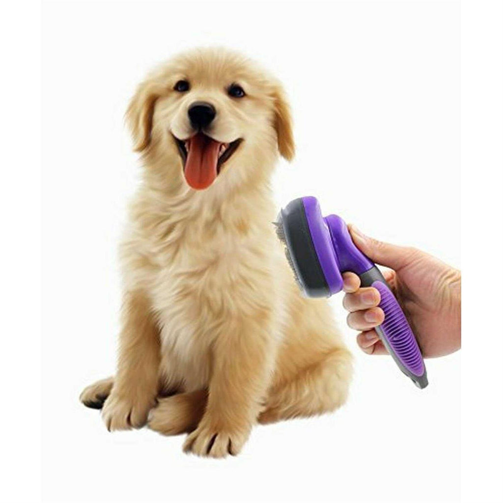 Self-Cleaning Dog & Cat Slicker Brush I9135