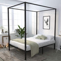 Queen Size Metal Canopy Bed Frame F821212