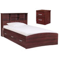 Twin Captains Bed & 2-Drawer Nightstand Set M636