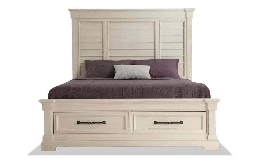 White Queen Storage Bed O726