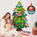 Felt Christmas Tree Set with 32pcs Ornaments W395158