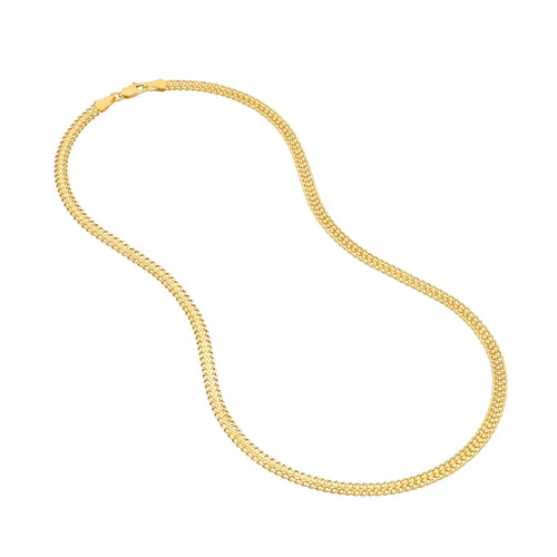 14K Yellow Gold 20" 4.3mm Diamond Cut Chain Necklace E592352