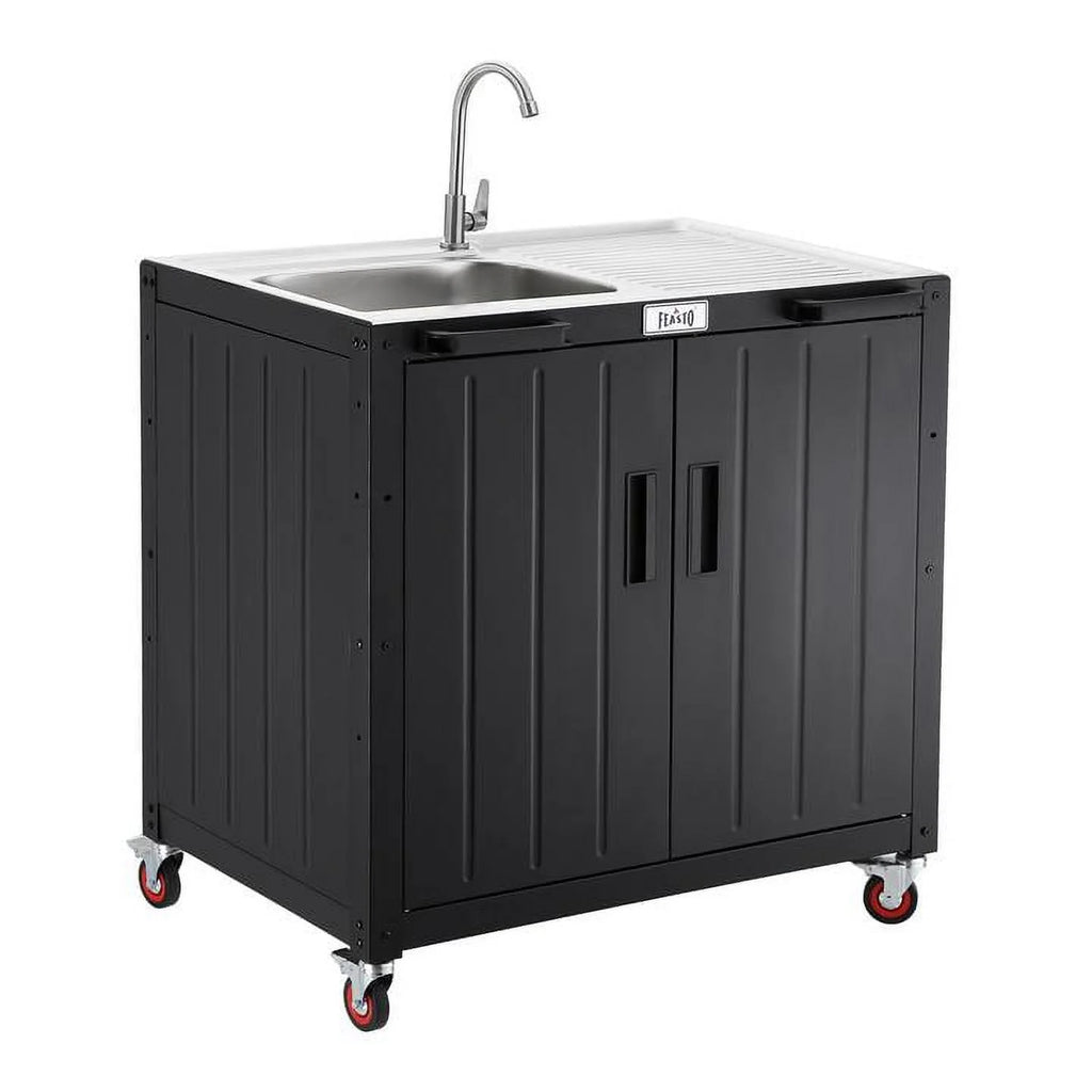 Freestanding Utility Sink with Storage Cabinet V7088