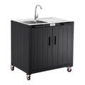 Freestanding Utility Sink with Storage Cabinet V7088