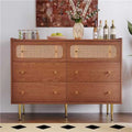 6 Drawer Rattan Dresser U112087