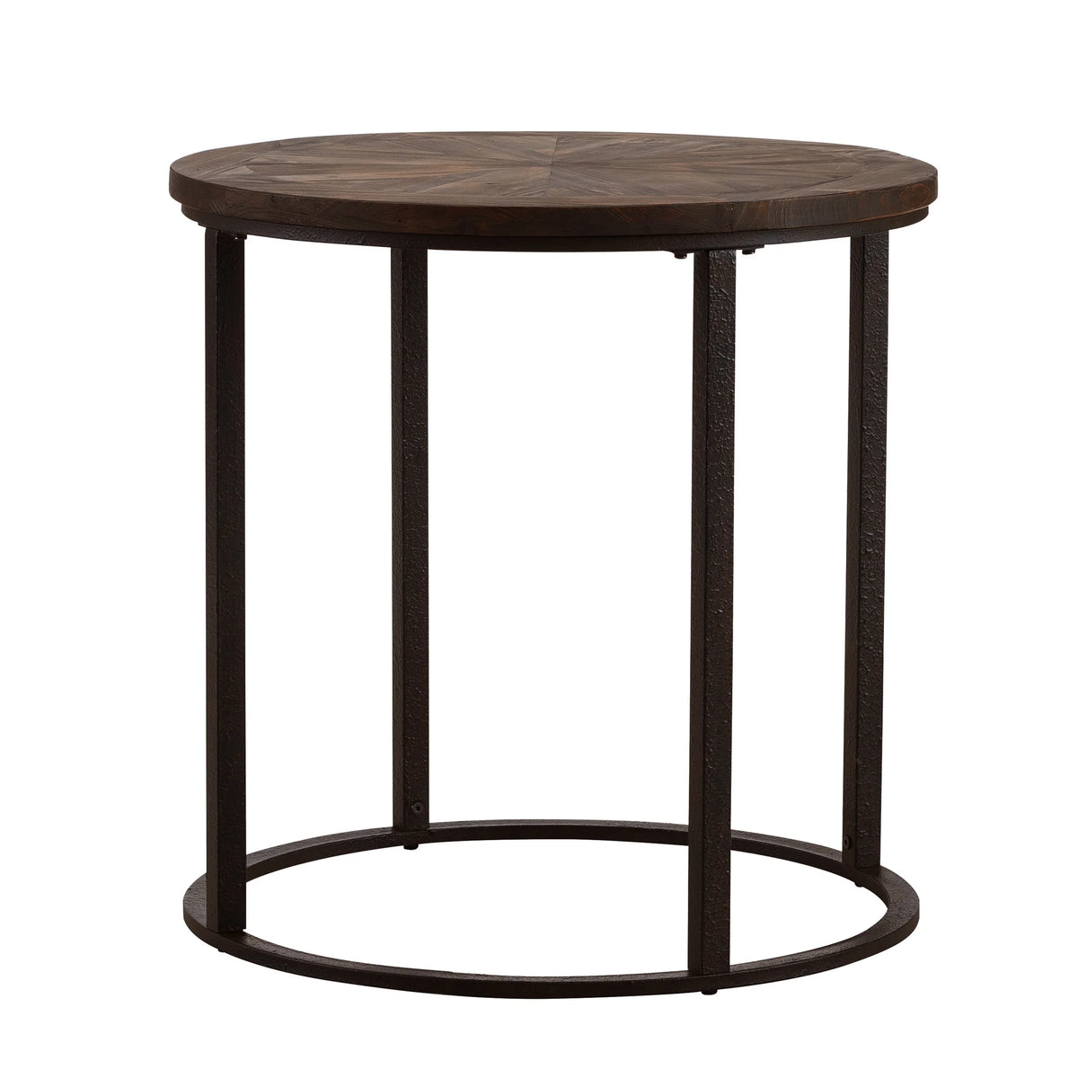 Round Industrial End Table 24 x 24 Z128935