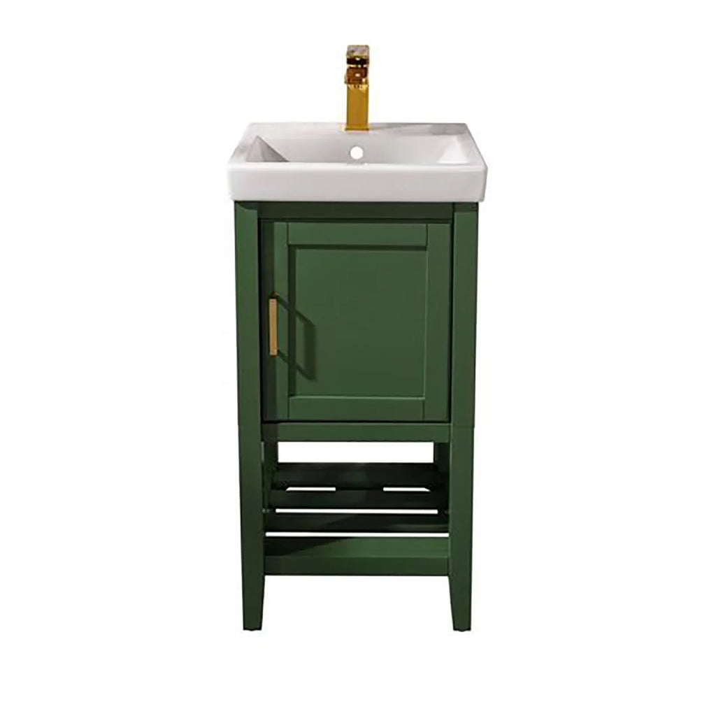 18" Green Sink Vanity M15534