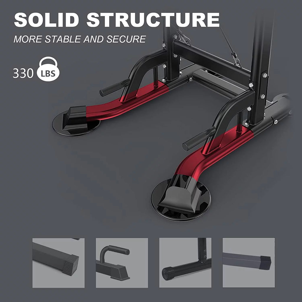 Adjustable Height Black Power Tower I978