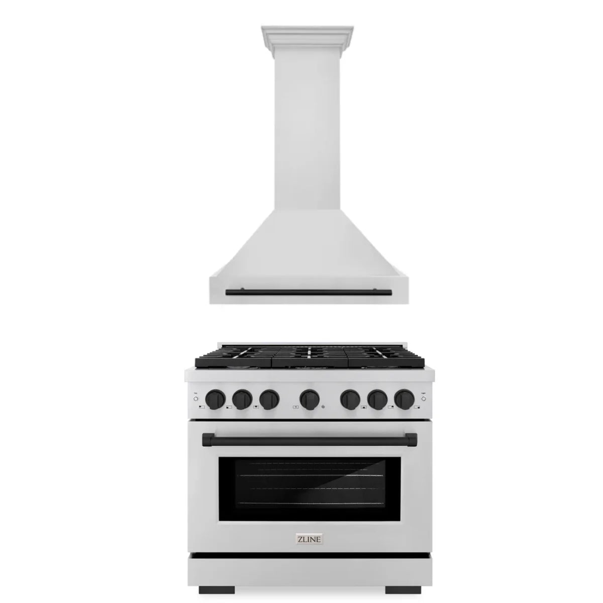 36 In. Gas Range and Range Hood in Stainless Steel C341557