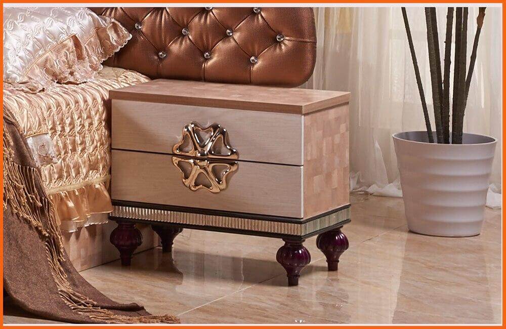 King Size Bed Dresser Nightstand Wardrobe A2053