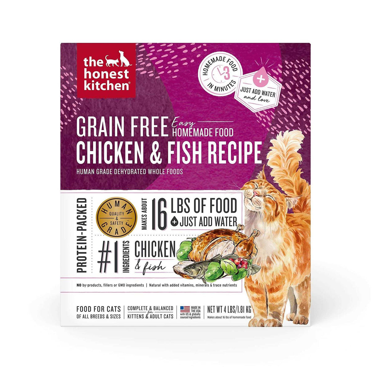 Chicken & Fish Grain-Free Dehydrated Cat Food U729