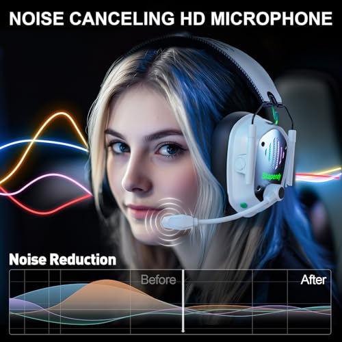 2.4GHz Wireless Gaming Headset with Noise Canceling Mic, Black E532250