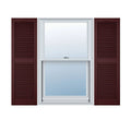 12 inch x 49 inch Vinyl Open Louver Shutters E86769