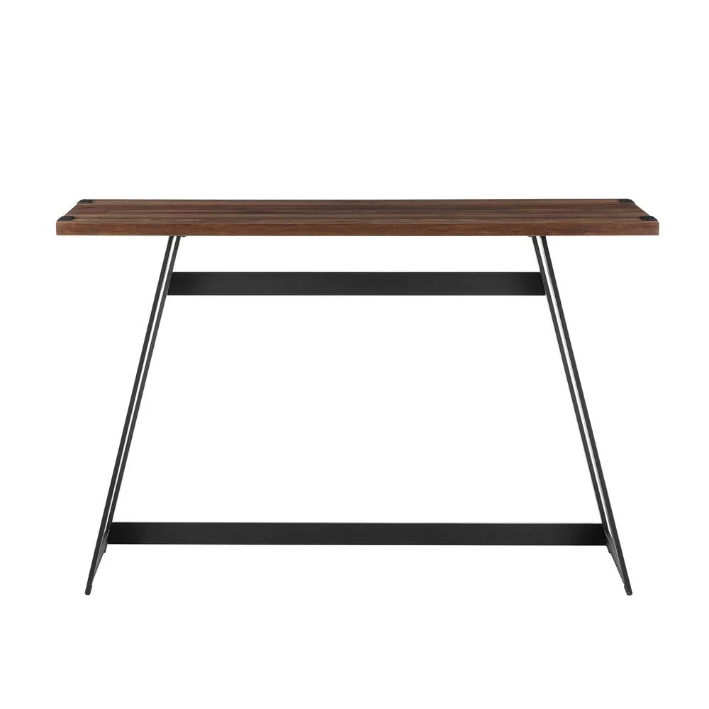46-inch Metal and Wood Entry Table C1236