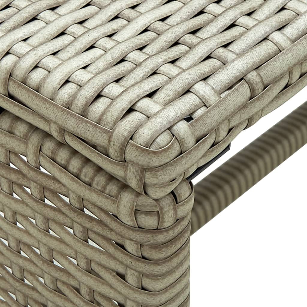 Beige Poly Rattan Coffee Table P799